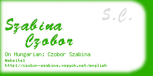 szabina czobor business card